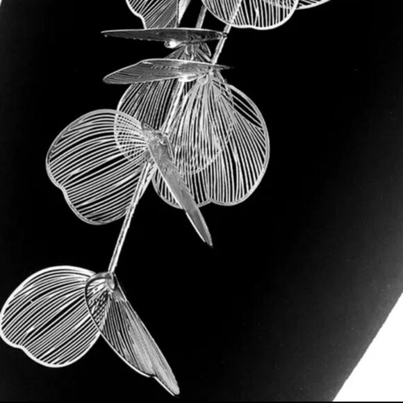 New ZARA cascading flowers choker necklace in silver - Picture 5 of 12